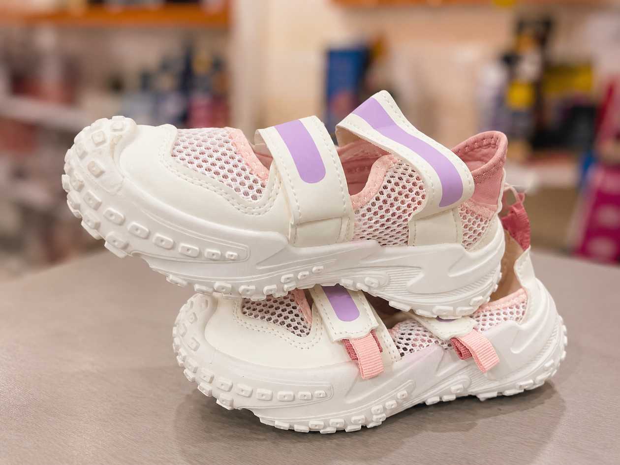 Kids Sport Sandals – Pink & White