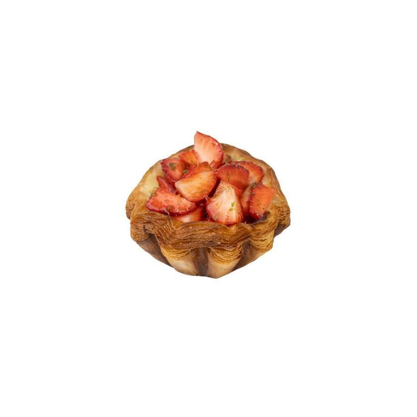 Jahodový flan
