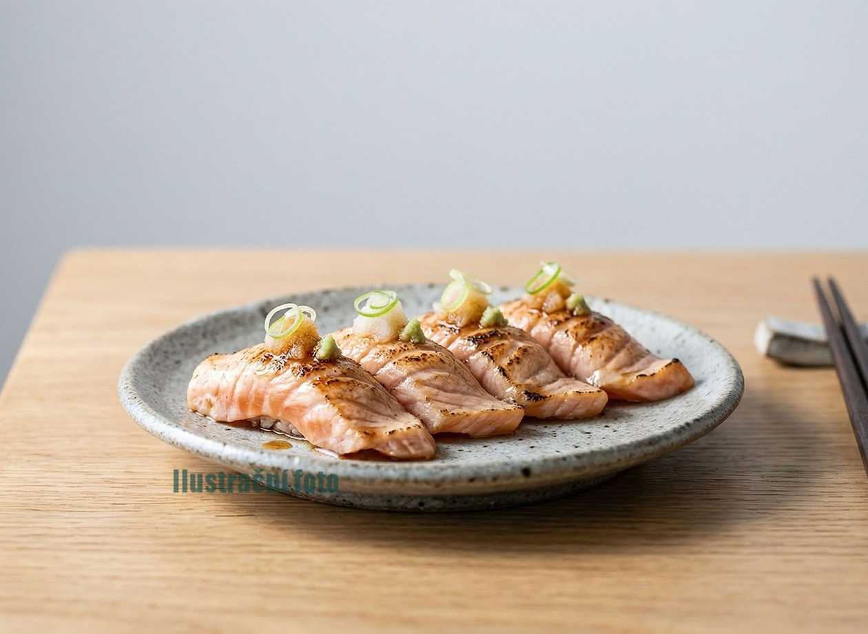 S8. Sashimi Sake Toro Aburi