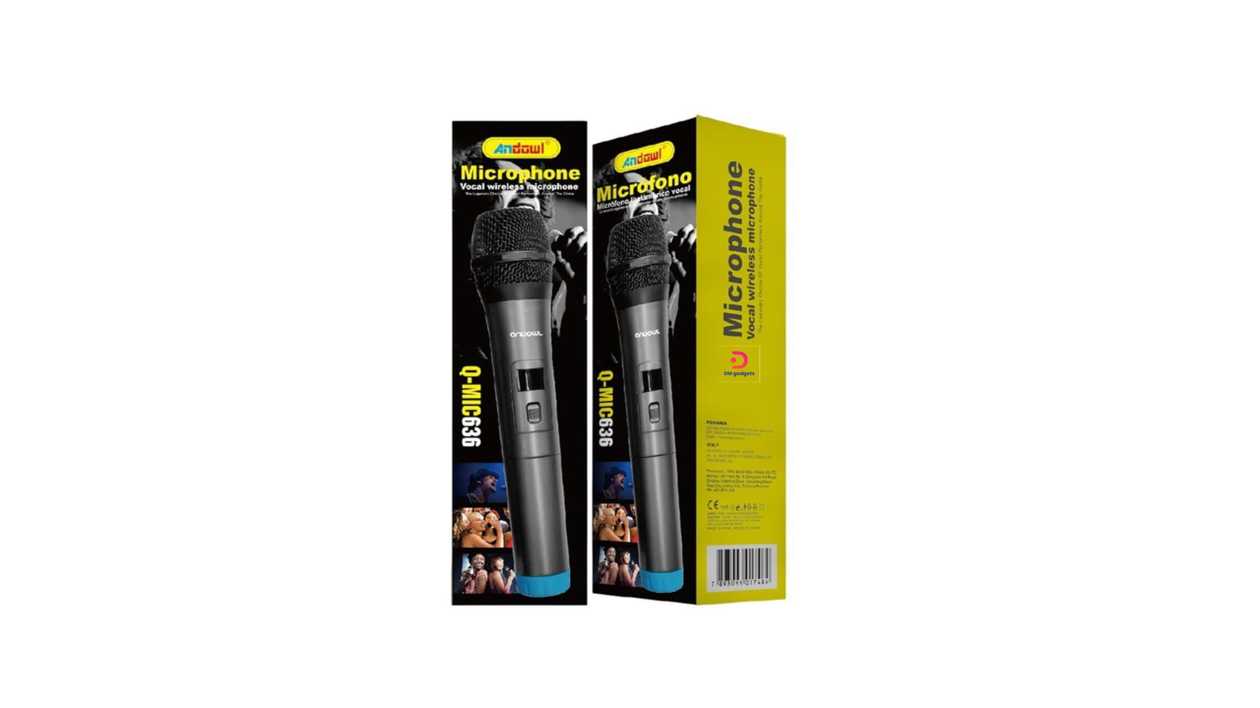 #387G10#Andowl®Q-MIC636 Vocal Wireless Microphone