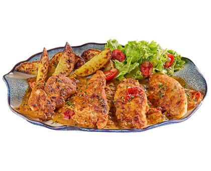 CHICKEN FILLETS WITH PARMESAN SAUCE