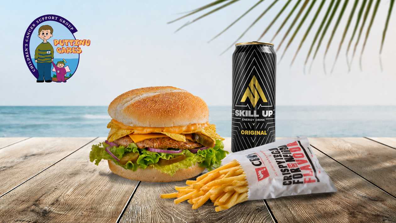 Crispy Nacho Beef Burger Meal