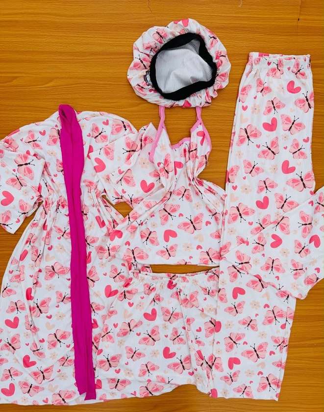 5-in-1 Premium Ladies Sleepwear Set –