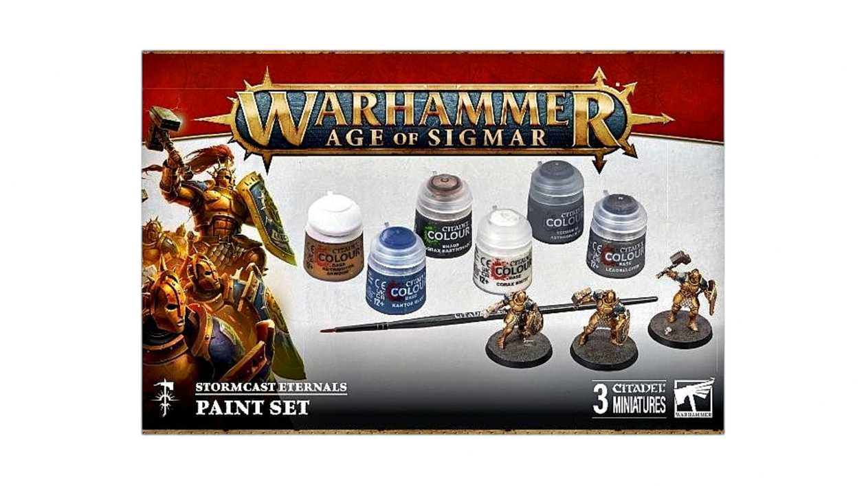 AGE OF SIGMAR STORMCAST ETERNALS + PAINT SET