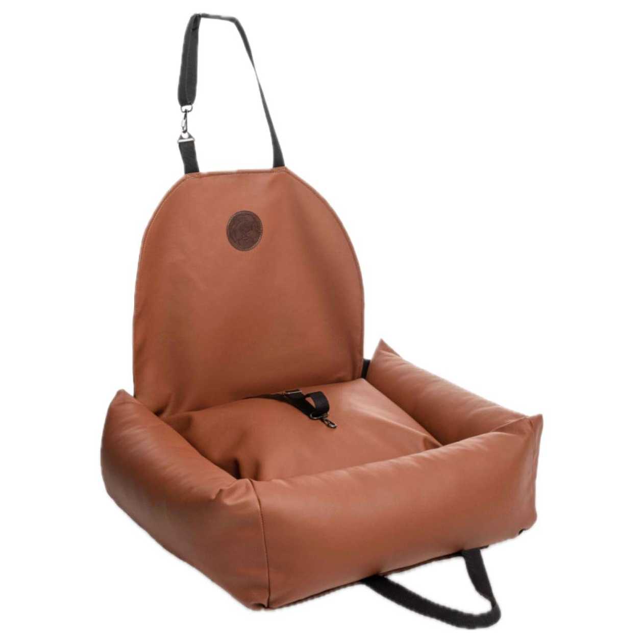 Автокрісло для собак та кішок Woof 60х55 до 15 кг Коричневий