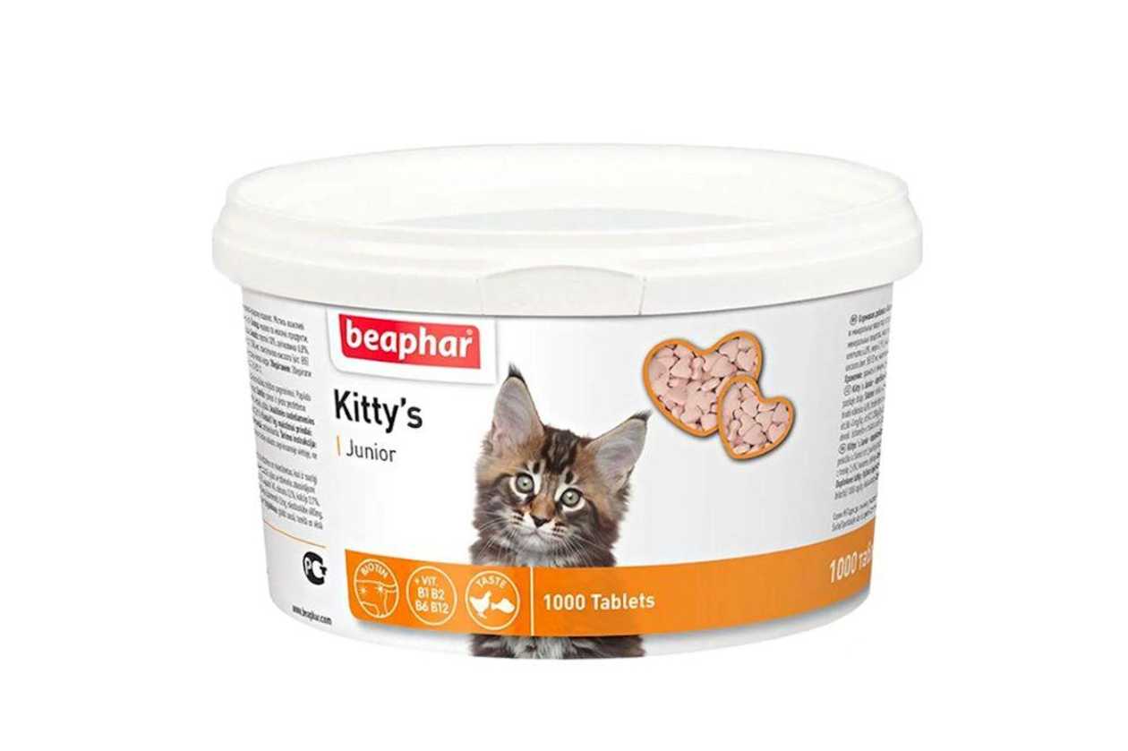 Beaphar Kitty's Junior Кормовая Добавка для Котят с Биотином, 1 Таб