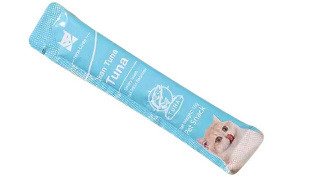 Nine Lives Tuna жидкое лакомство для кошек с тунцом, 1 шт