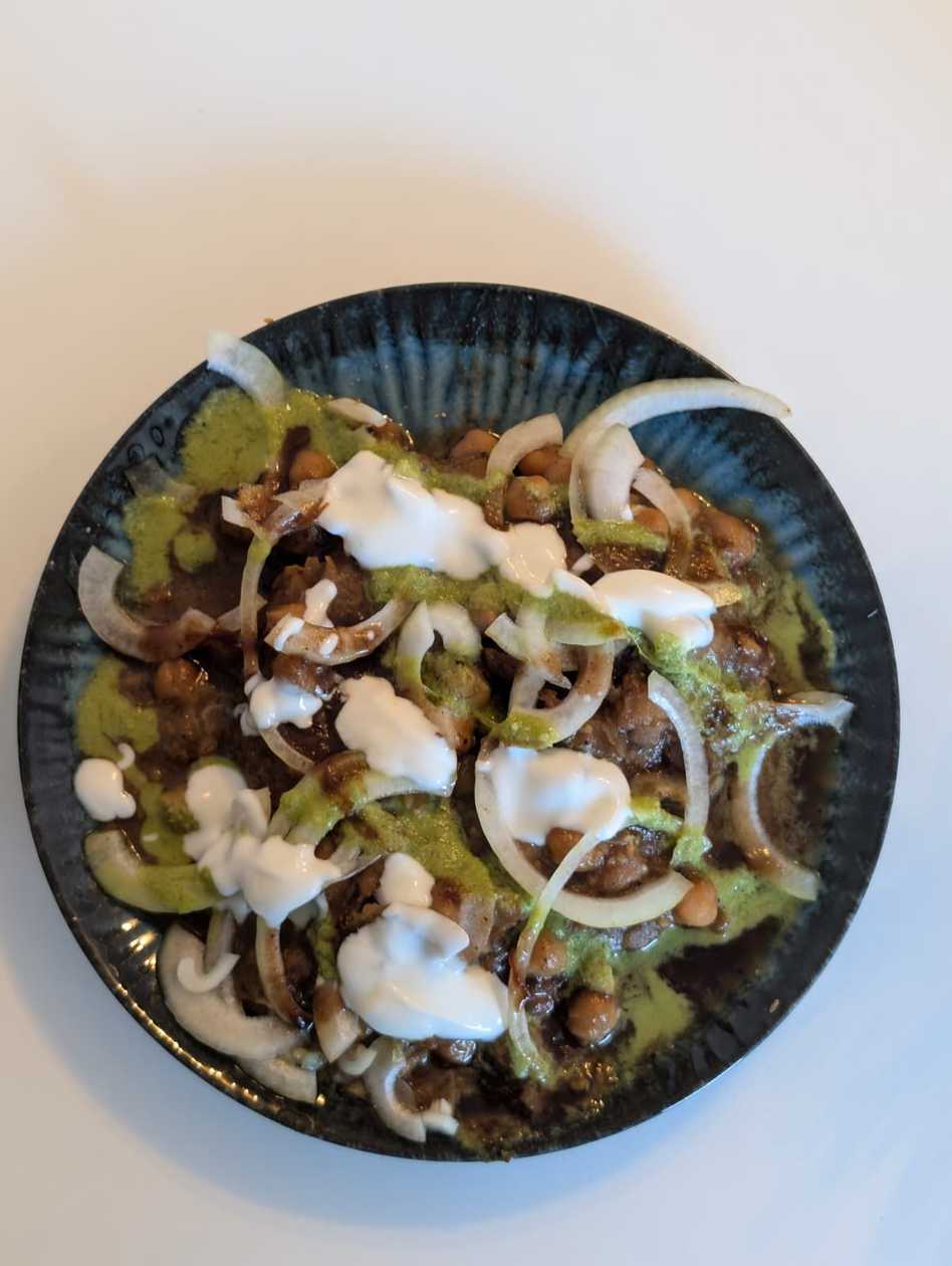 Aloo Tikki Chaana Chaat