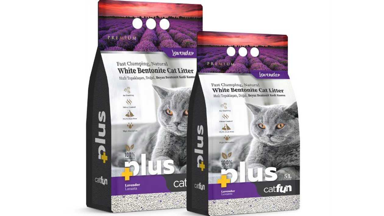 CatFun Plus Lavender бентонитовый наполнитель с запахом лаванды, 5 л