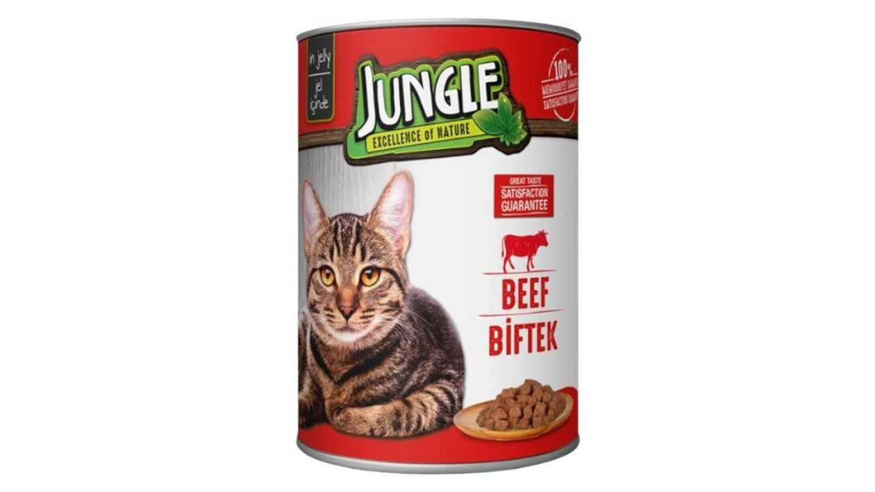 Jungle Cat Beef Консерва для Кошек с Говядиной, 415 г