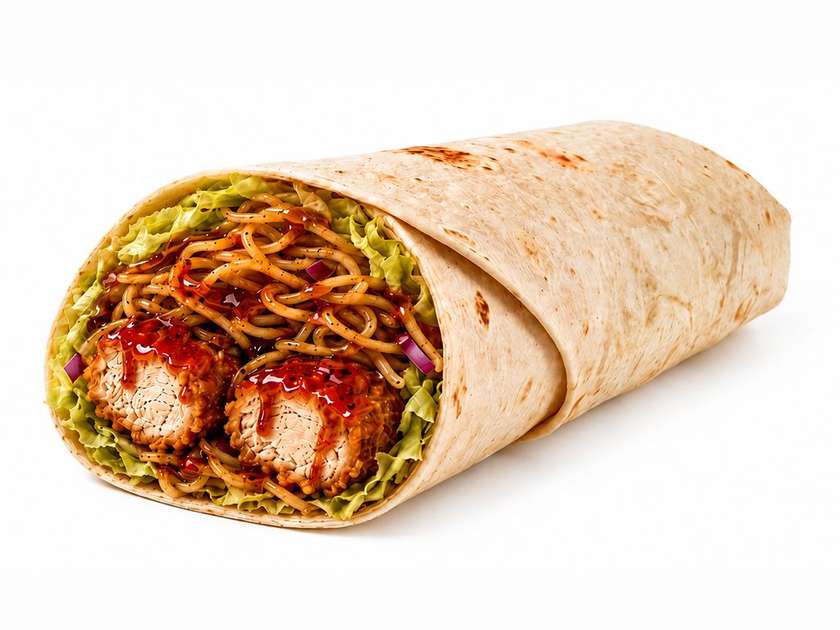 Chicken noodle wrap