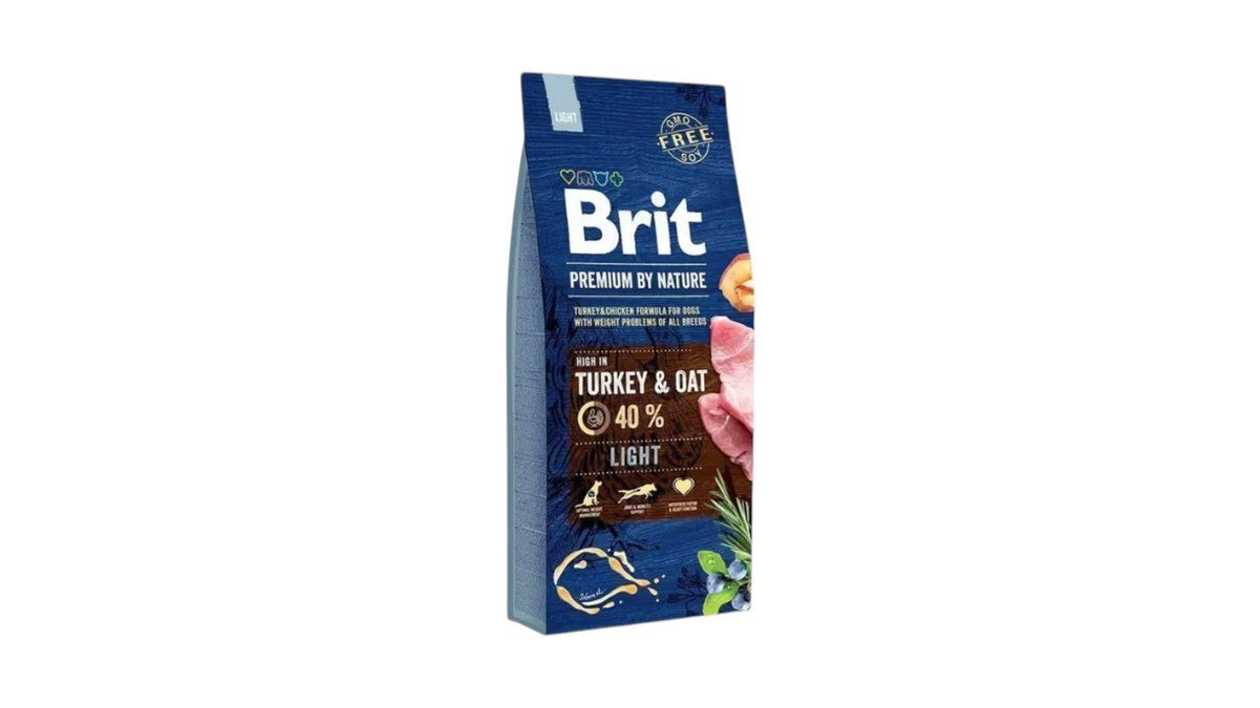 Brit Premium by Nature Light корм с индейкой и овсом для собак всех пород с избыточным весом, на развес