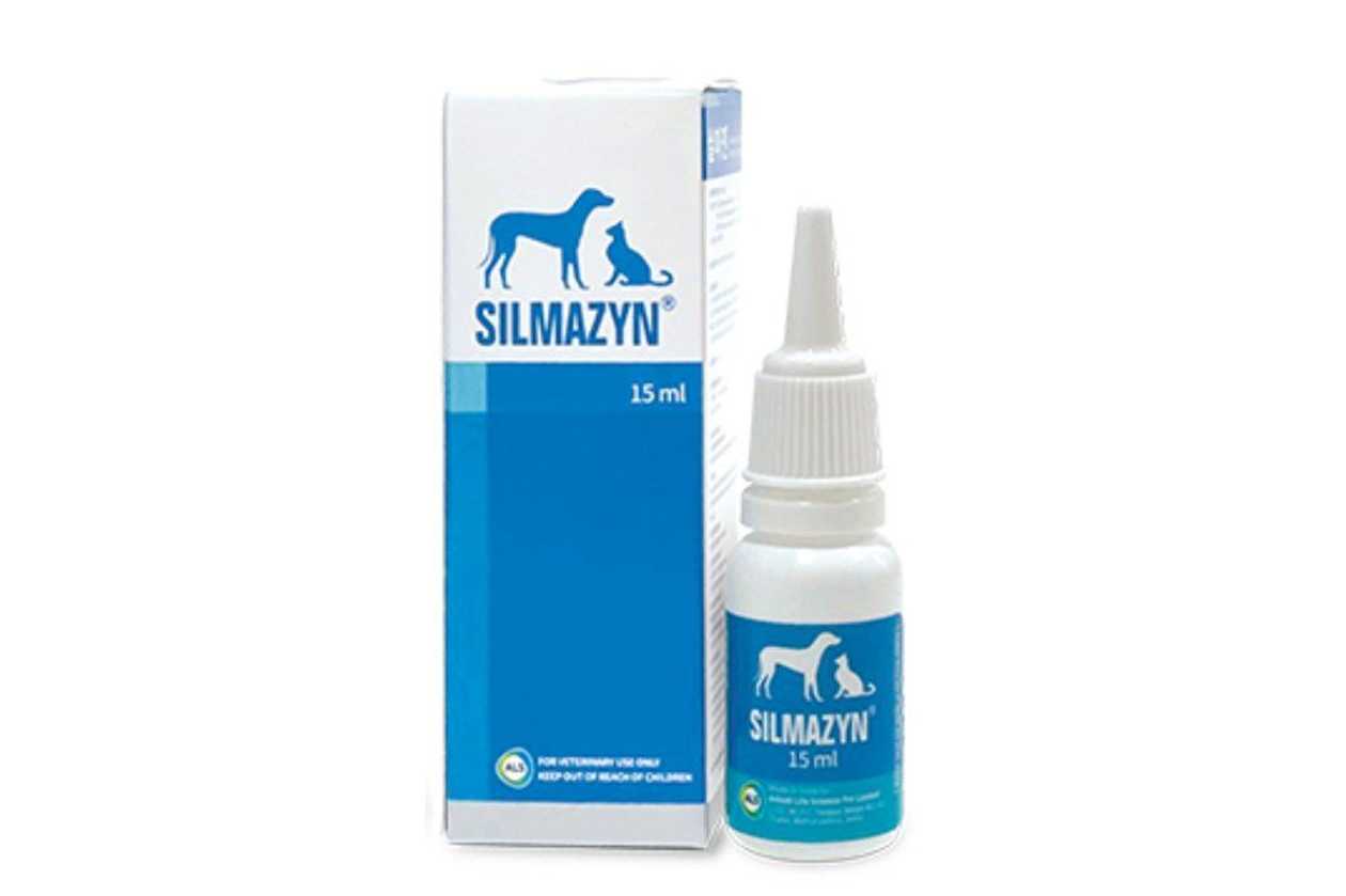 Silmazyn капли для ушей для кошек и собак, 15 мл