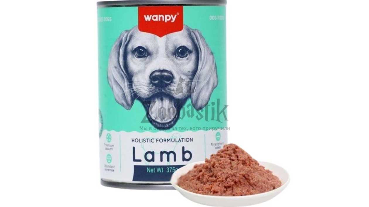 Wanpy Lamb Pate паштет для собак, ягненок, 375 г