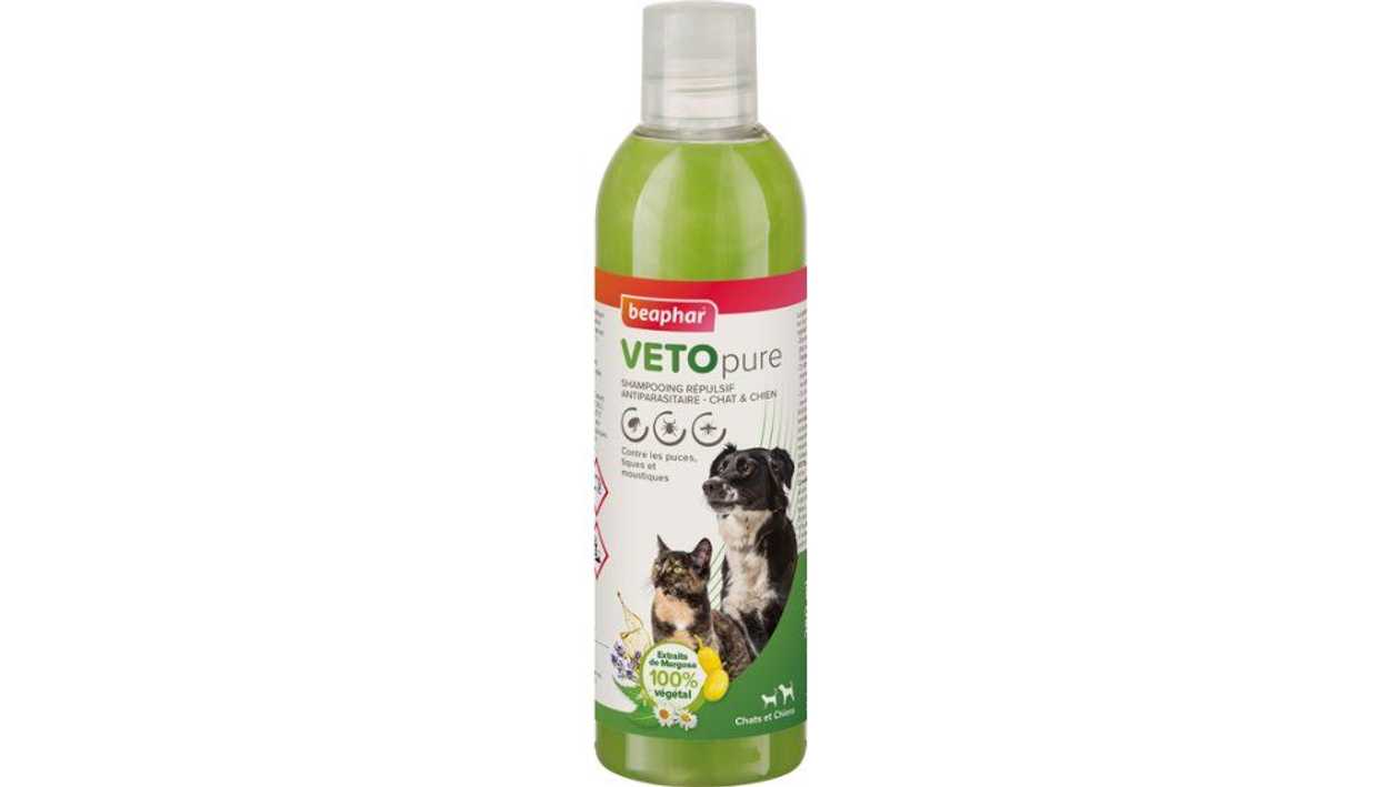 Beaphar Veto Pure натуральный шампунь от блох и клещей для кошек и собак, 250 мл