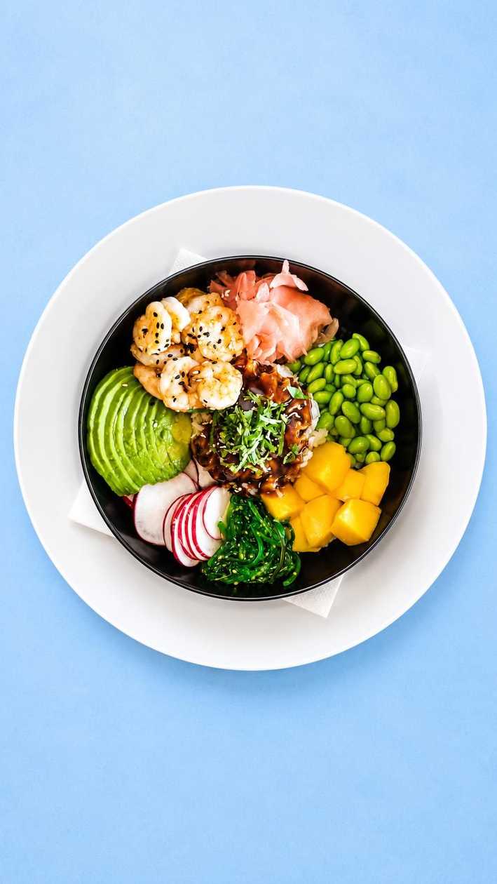 POKE BOWL S KREVETAMI