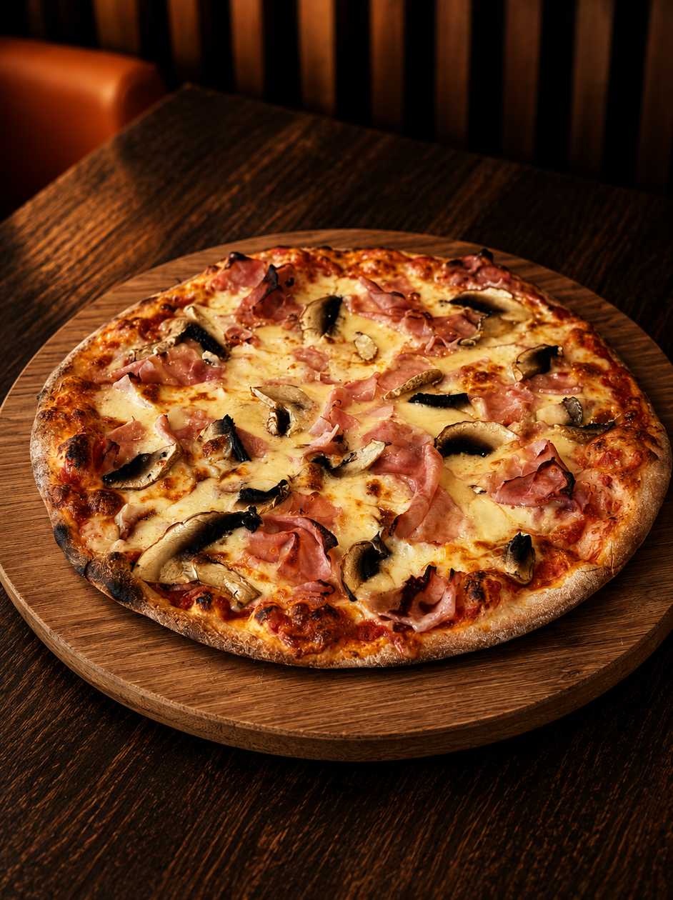 Pizza Prosciutto E Funghi (600g)