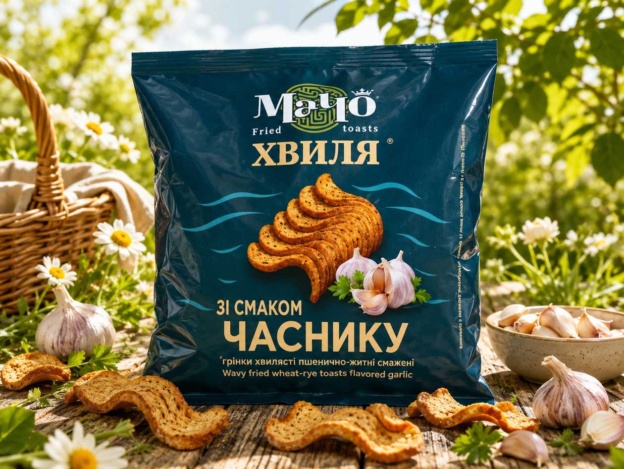 Грінки зі смаком «Часник»