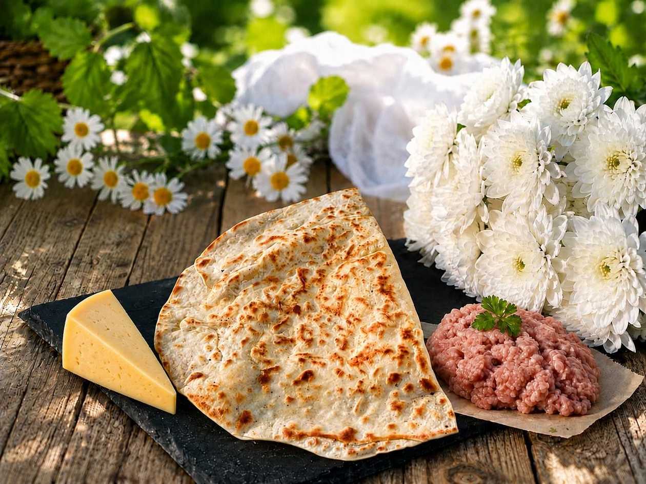 Янтик з м'ясом та сиром
