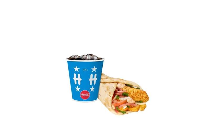 Chicken-Halloumigyros & 0,25 l drink