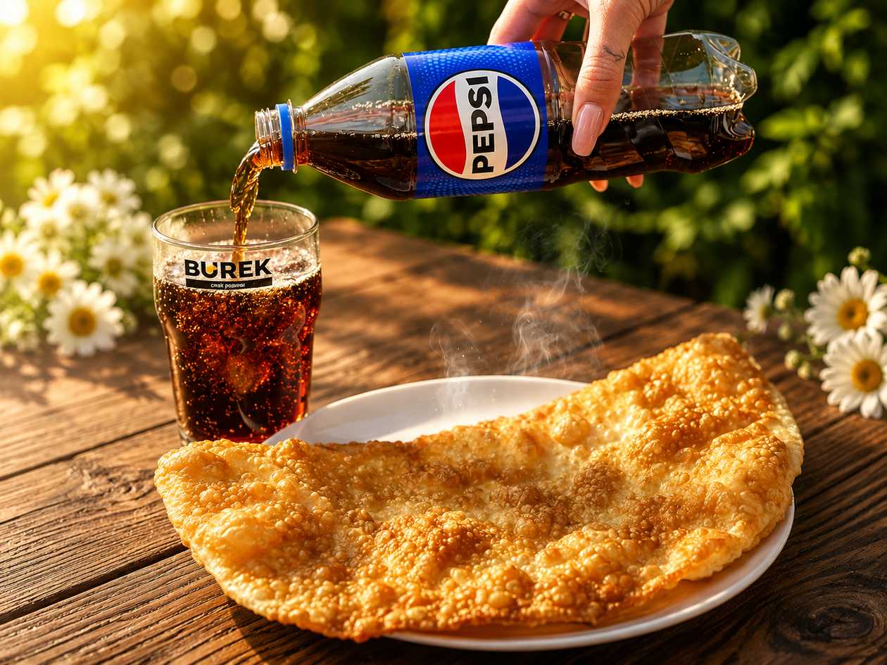 Чебурек класичний та Pepsi