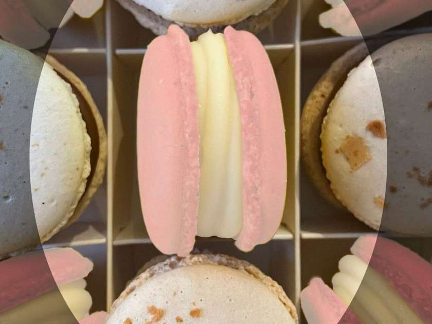 Rose-Raspberry Macaron