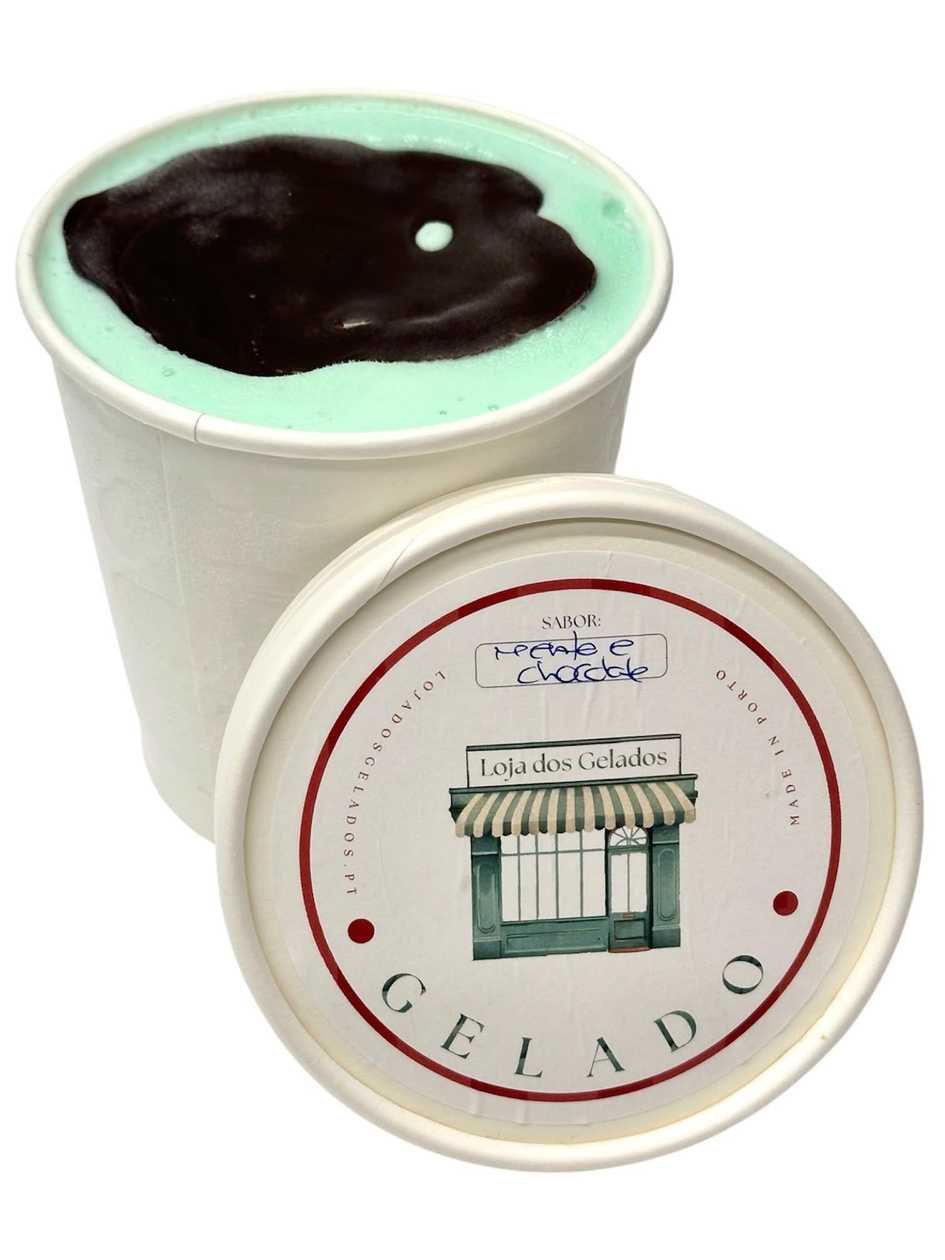 Gelado Menta e Chocolate
