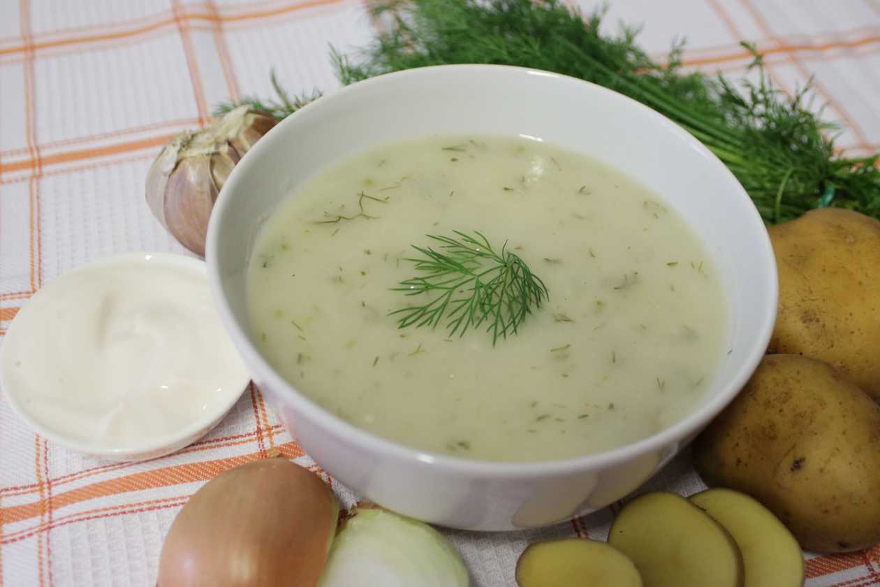 Dill Soup with New Potatoes - al.