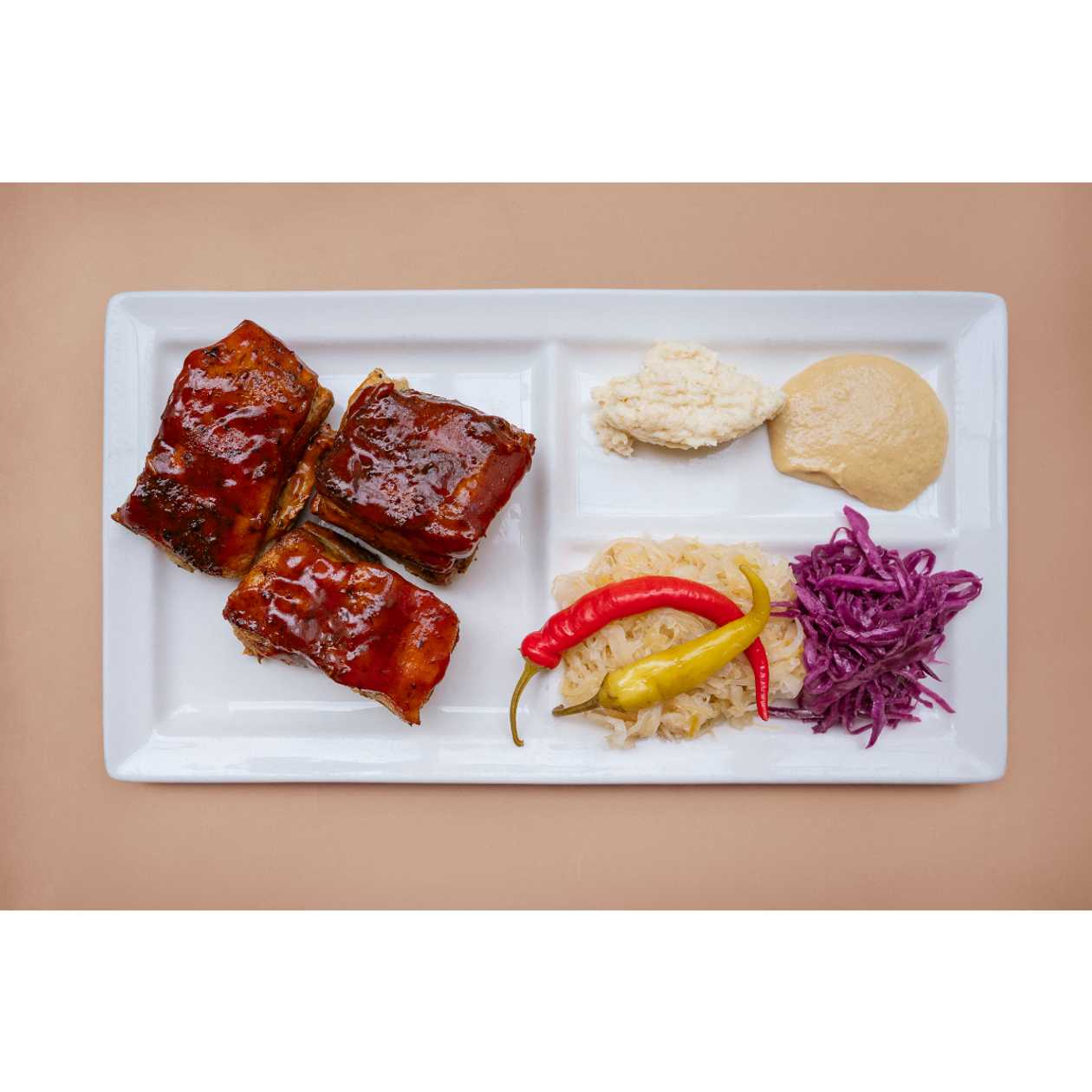 Roasted Pork Ribs "Buffalo or BBQ"