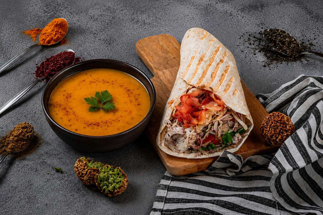Falafel  la Lipie + Supa de Linte