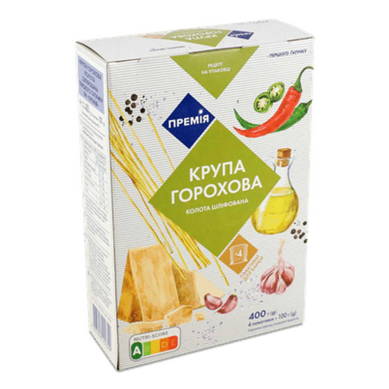Горох «Премія» колотий (4*100г/уп)