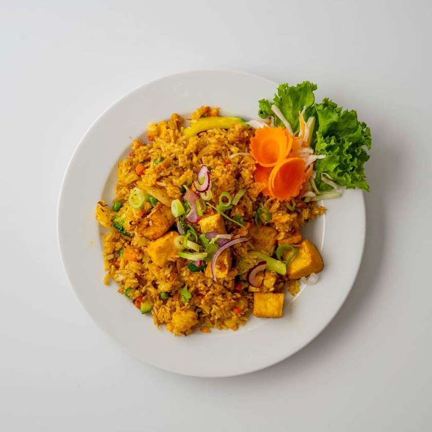 Risotto with tofu