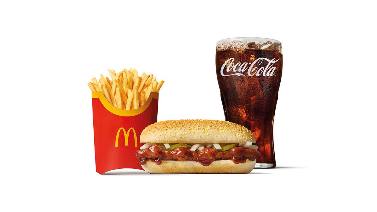 McRib velké McMenu