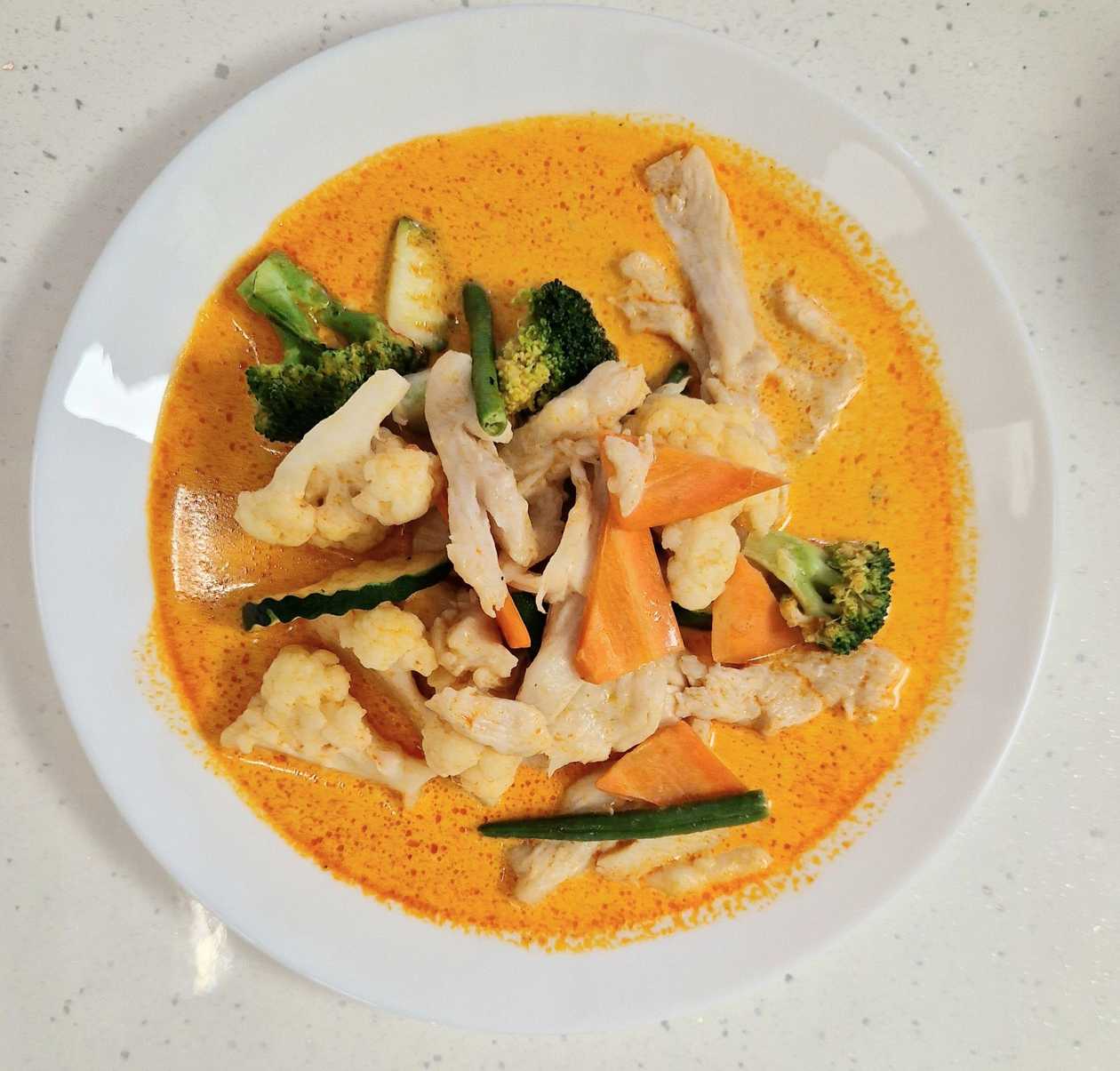 Chicken mango with rice