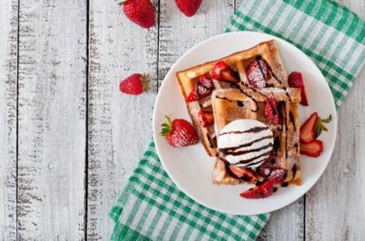 Waffle with Syrup