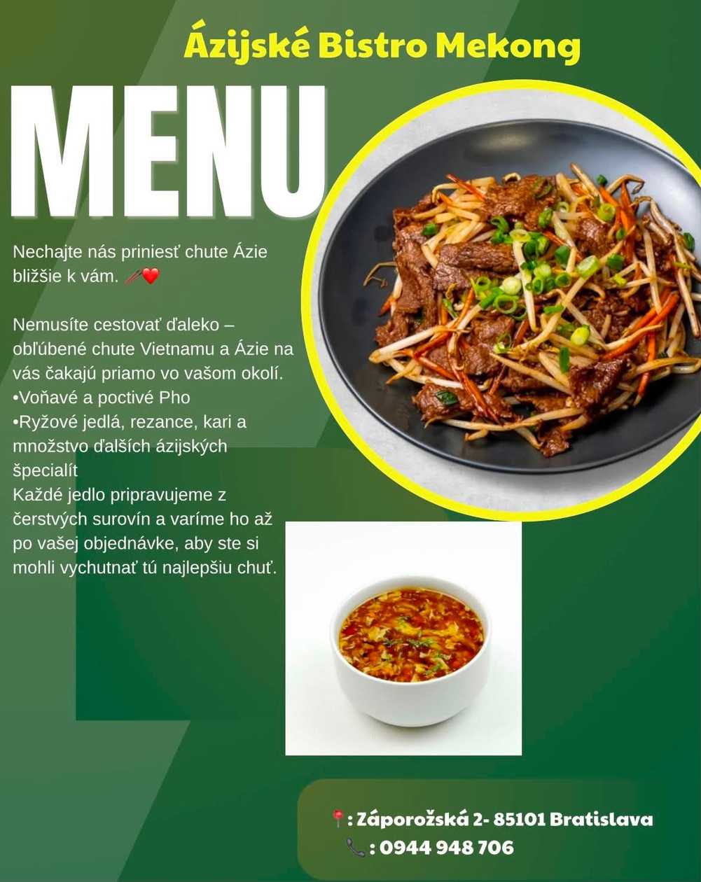 Menu 14: Beef with sprouts + sharp and sour soup