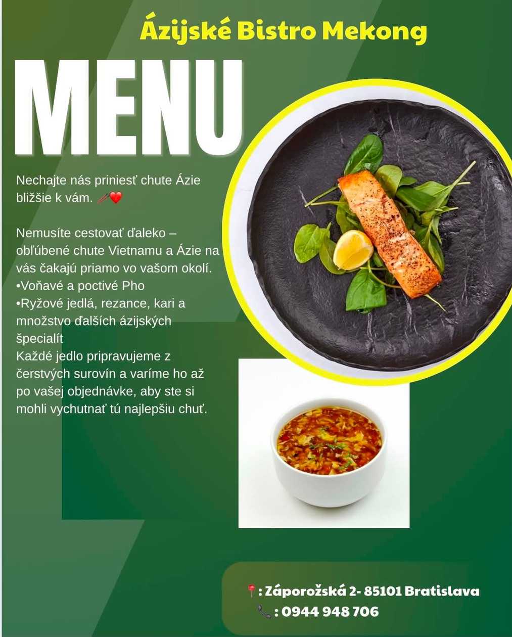 Salmon Steak with Fries 350g + Hot and Sour Soup 300ml