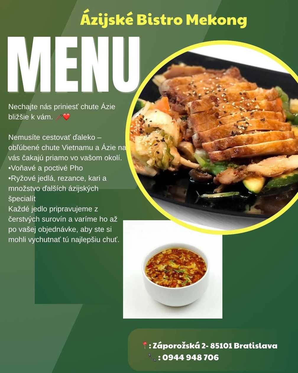 Menu 13: Crispy chicken + hot and sour soup