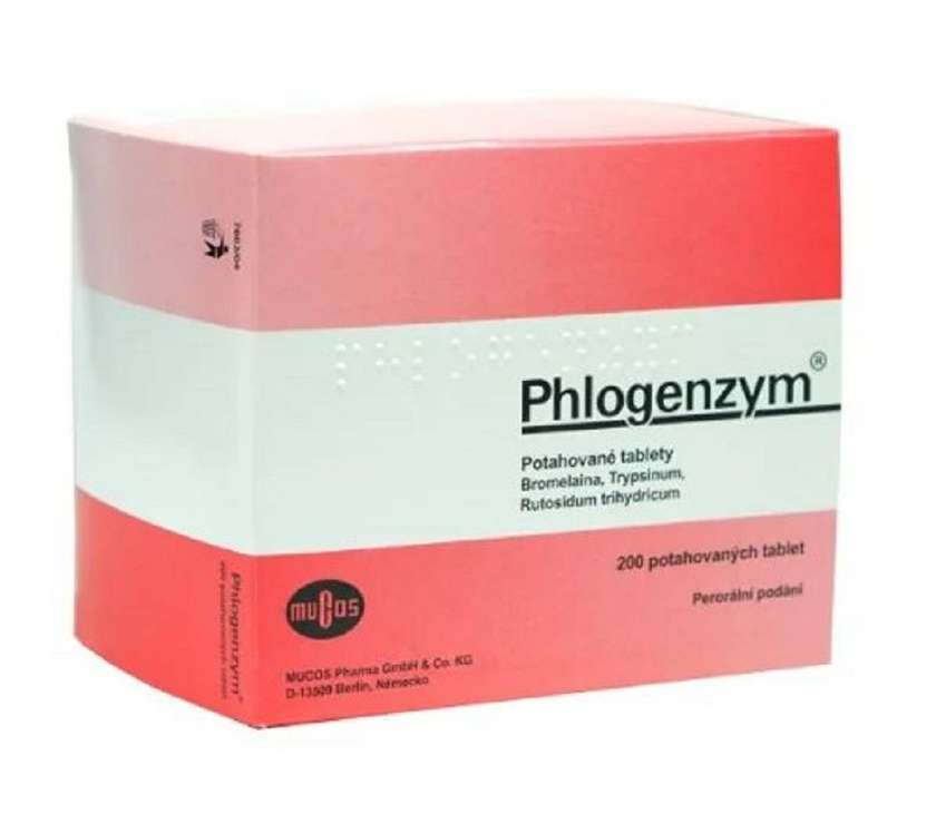 PHLOGENZYM 90MG/48MG/100MG TABLETS ENTERIC COATED 200 III