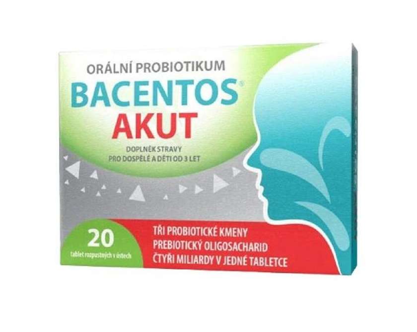 BACENTOS AKUT Oral Probiotic 20 Orally Disintegrating Tablets