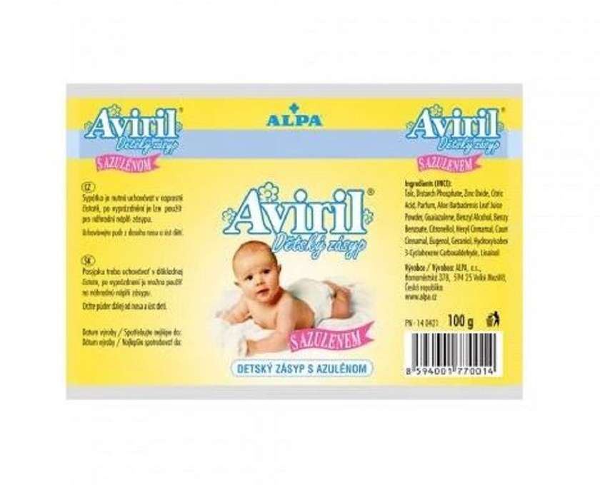 AVIRIL BABY POWDER WITH AZULENE SACHET 100g