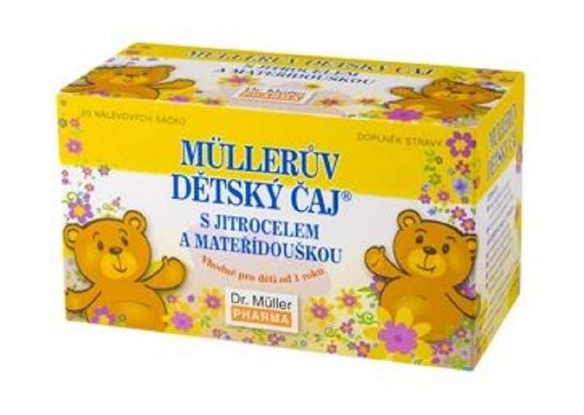 MÜLLER'S CHILDREN'S TEA WITH PLANTAIN AND MOTHERWORT 20 SACHETS