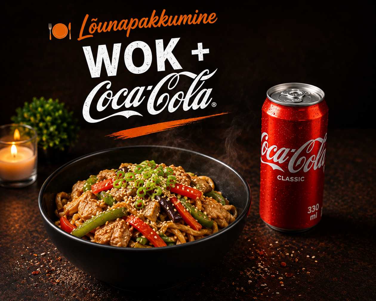 Choose your favorite wok and drink