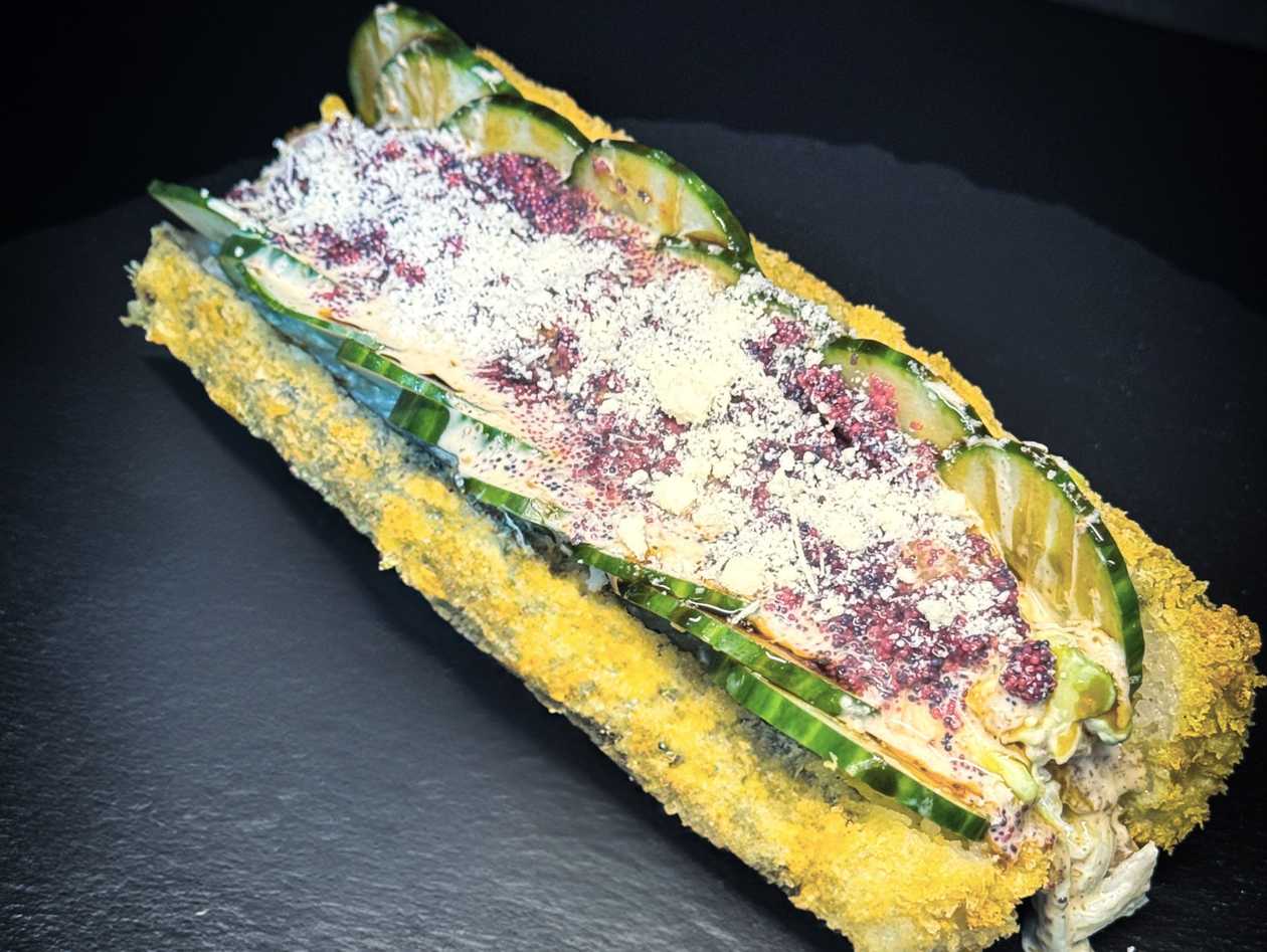 Sushi Hot Dog Úhoř a Sněžný Krab