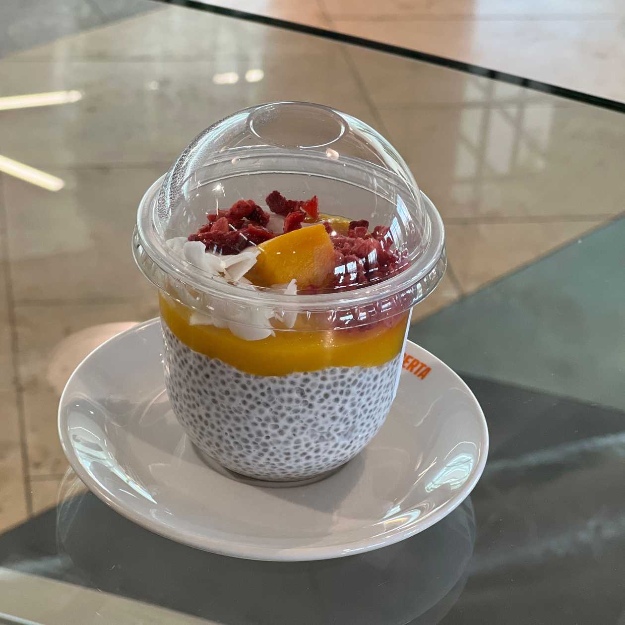 Chia kokosový pudding