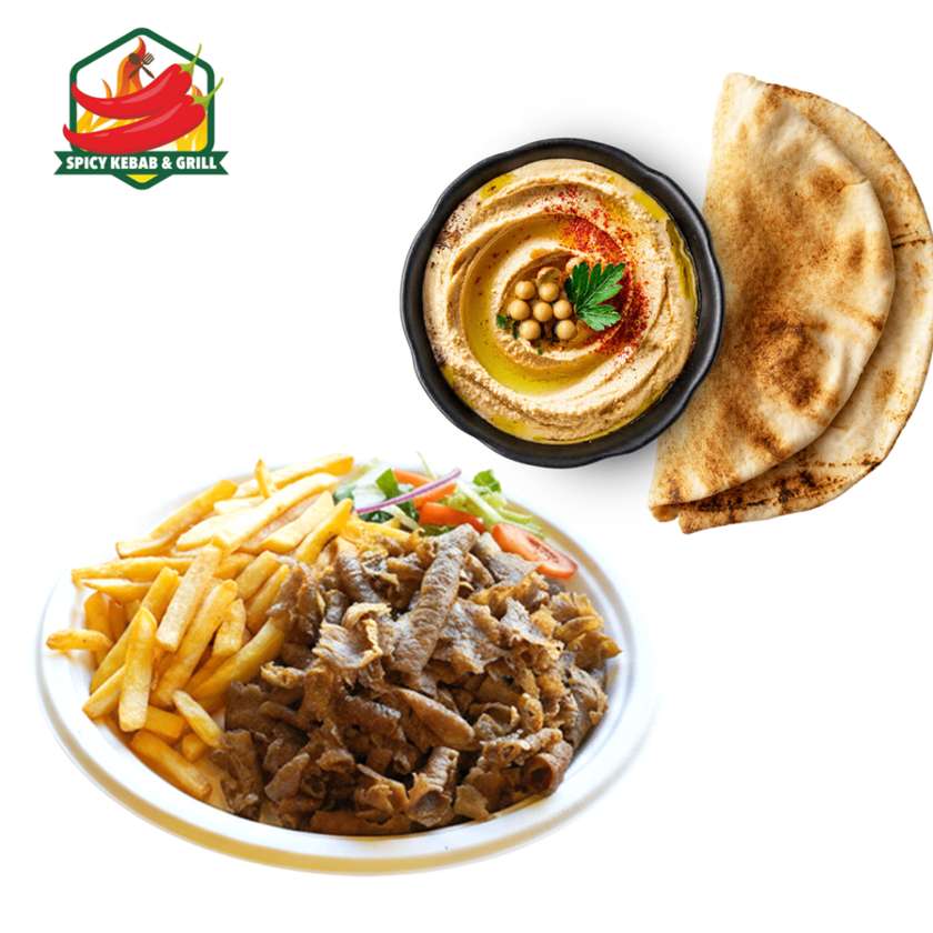 Premium Meat Kebab Platter + Hummus with Pita