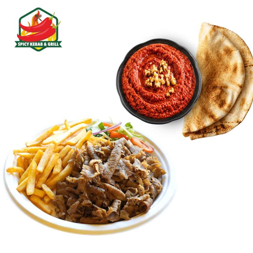 Premium Meat Kebab Platter + Muhammara with Pita