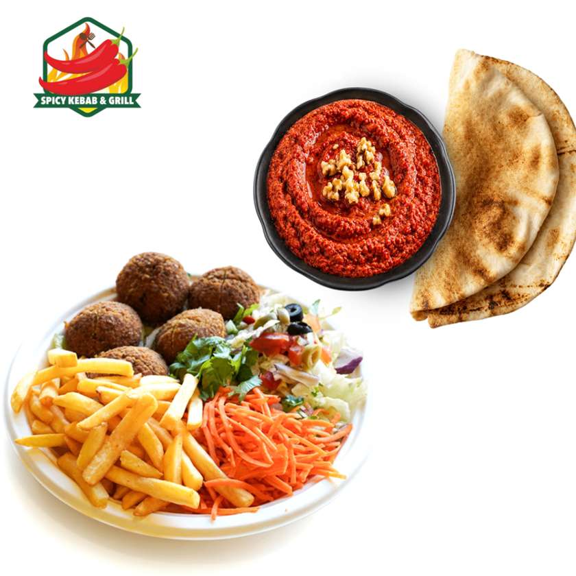 Falafel Set + Muhammara with Pita