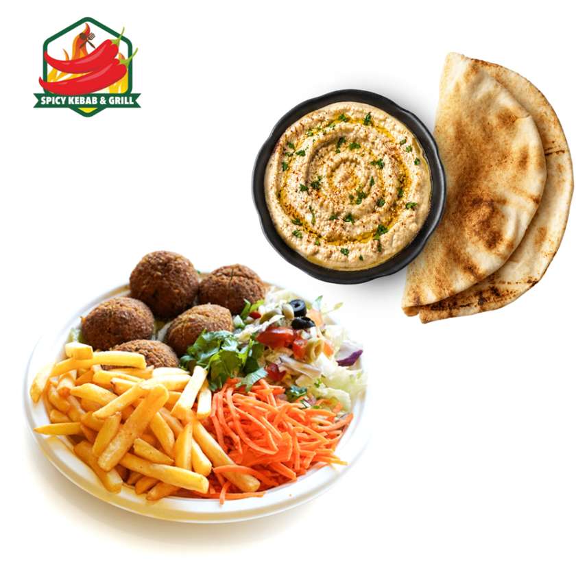 Falafel Set + Mutabal with Pita