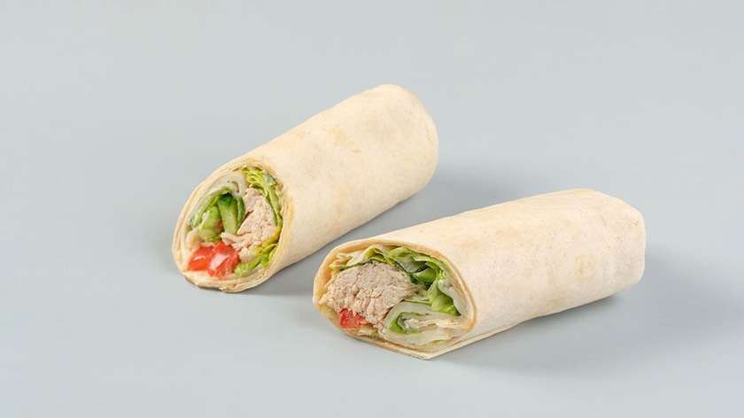 Baked chicken wrap 412 kcal